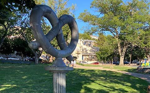 Pretzel Park sculpture