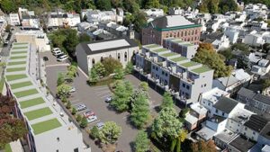 Aerial rendering of The Roe at Manayunk