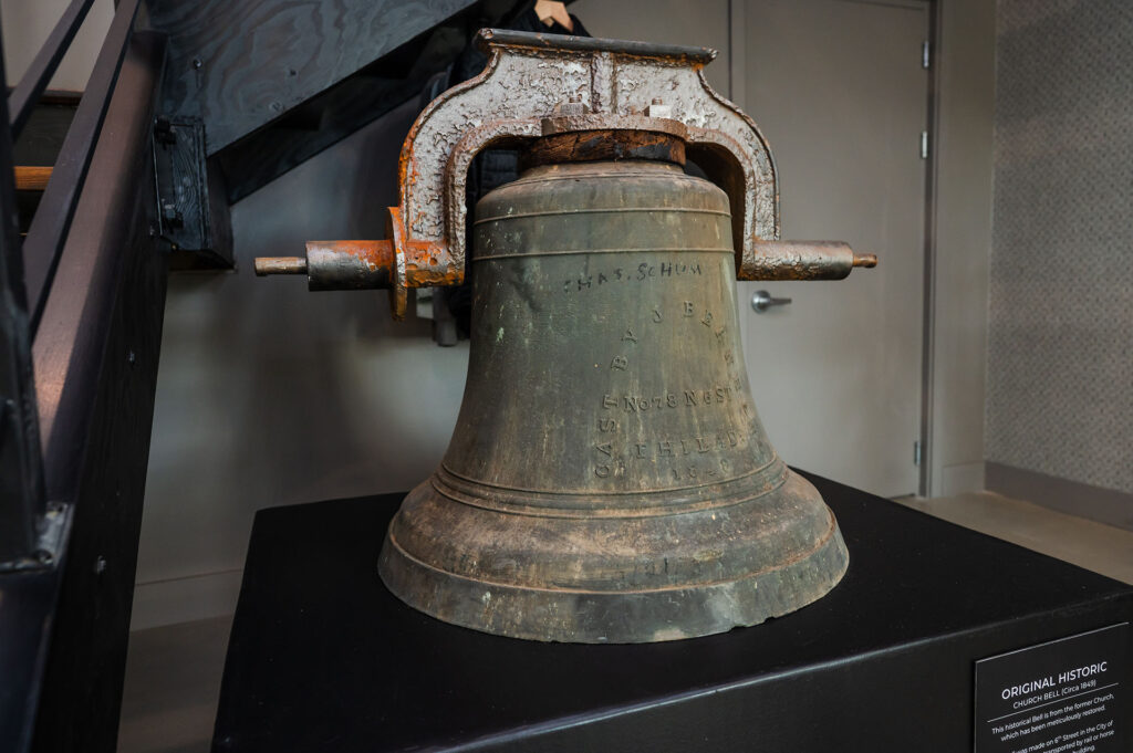 The Roe at Manayunk historic church bell